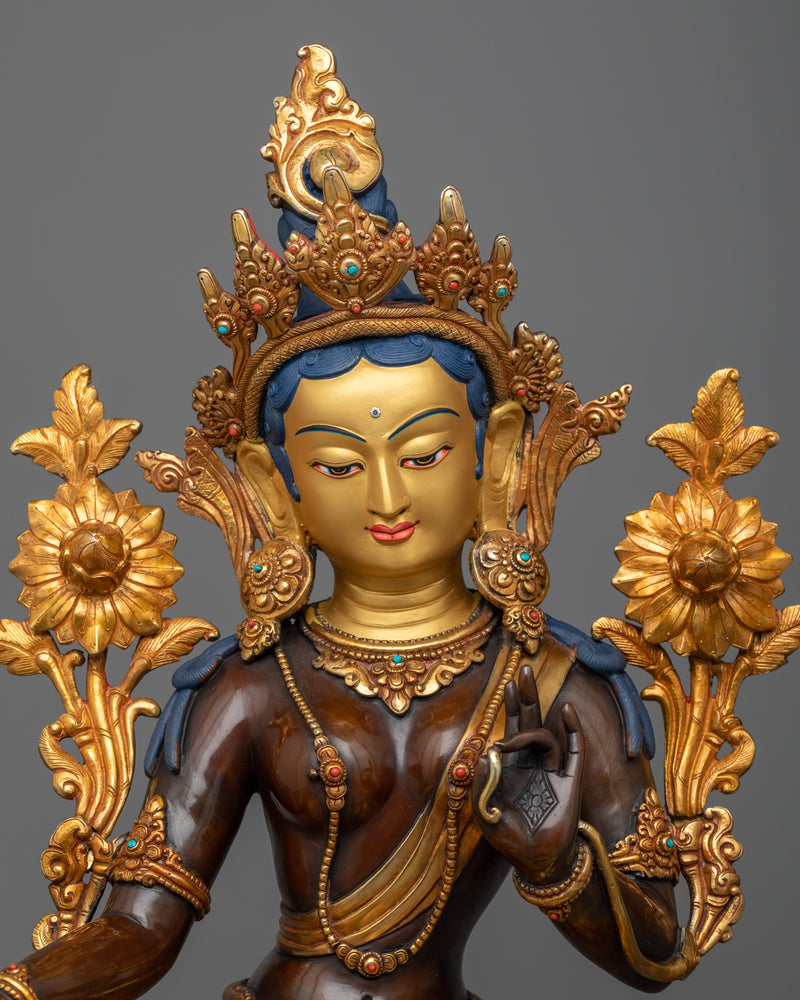 Green Tara Tara Statue | Invite Compassion and Protection