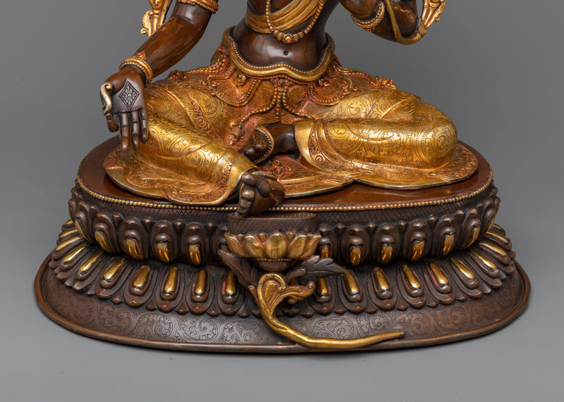 Green Tara Tara Statue | Invite Compassion and Protection