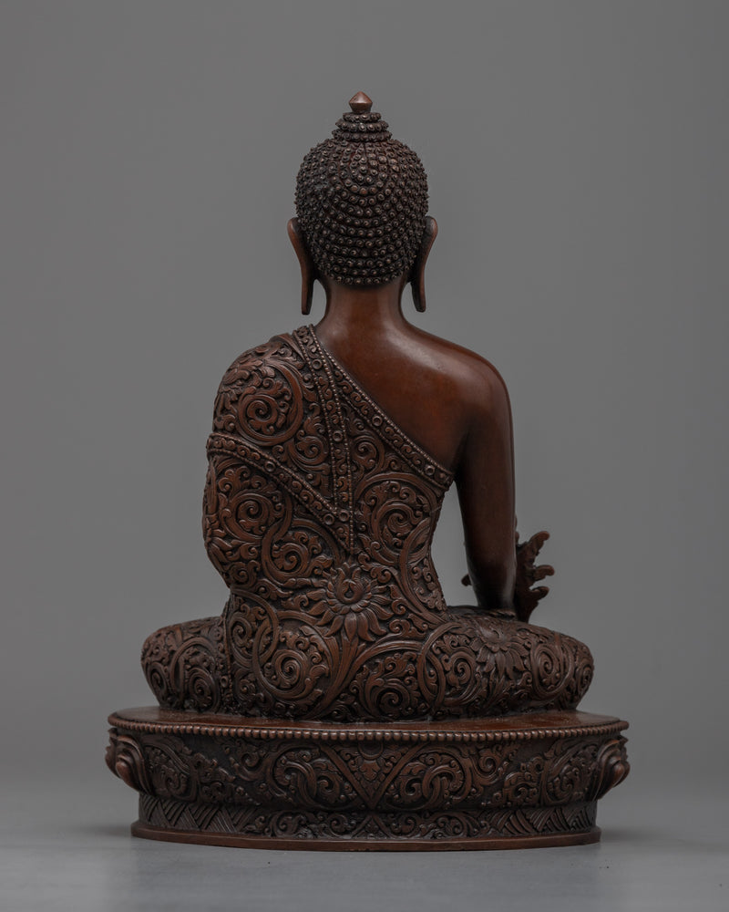 Experience Healing with Medicine Buddha Practice | Handcrafted Oxidized Copper Medicine Buddha Art