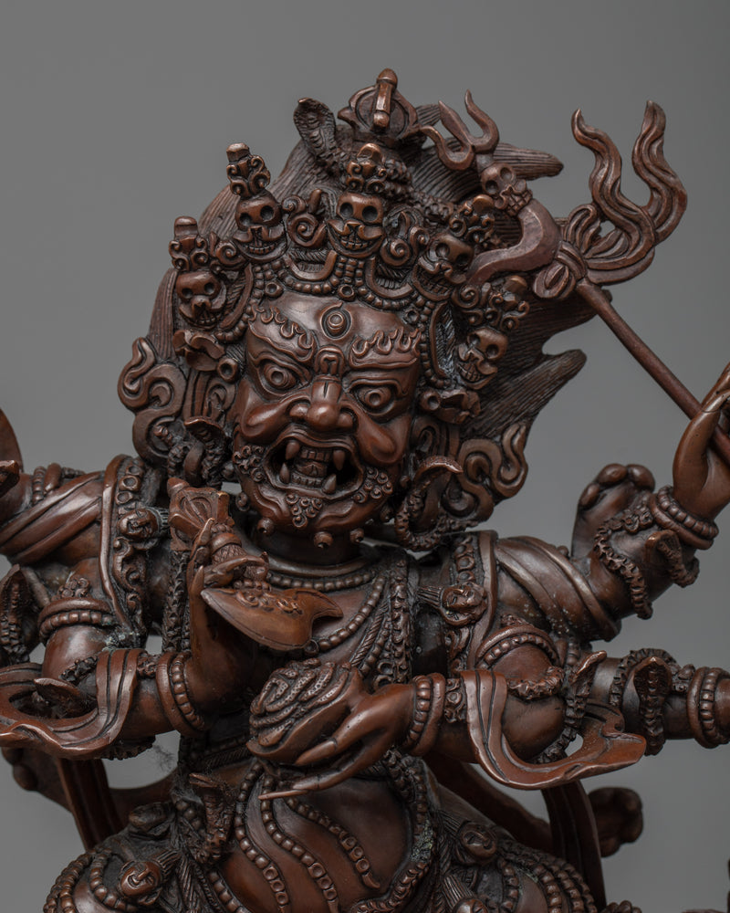 Six-Armed Mahakala Mantra | A Powerful Icon of Protection and Fierce Compassion
