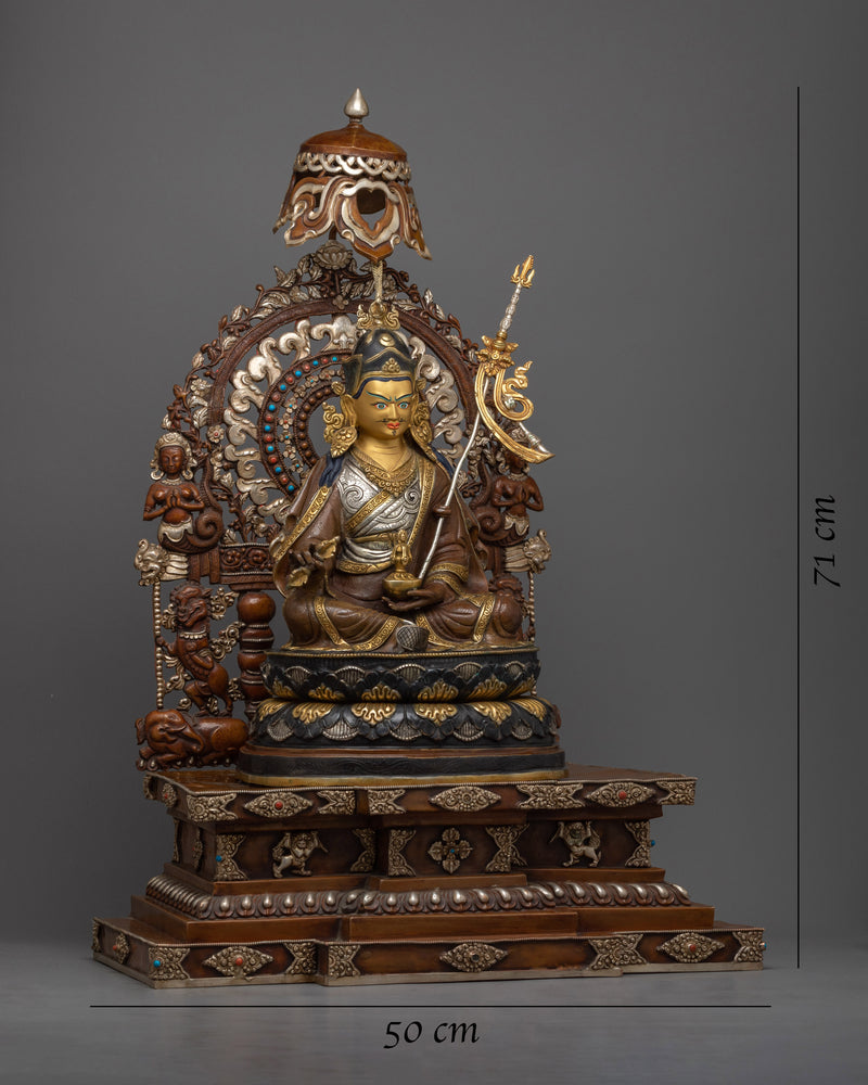 Guru Rinpoche Mantra | The Lotus-Born Master Seated on a Grand Throne