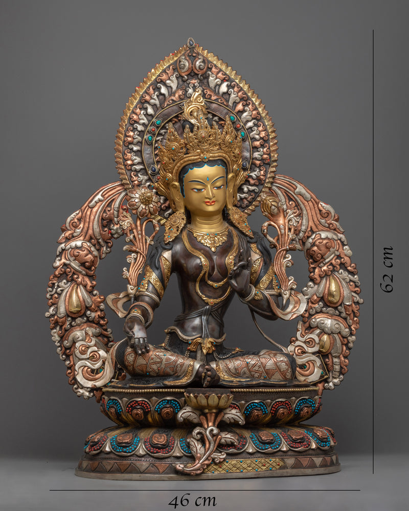 Green Tara Goddess Meaning with our Statue | The Goddess of Compassionate Action