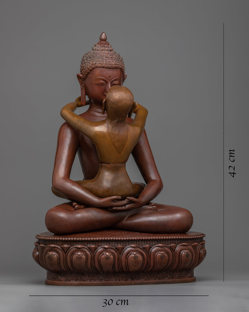 Samantabhadra and Consort Yab Yum Tantra Statue | Enlightened Unity
