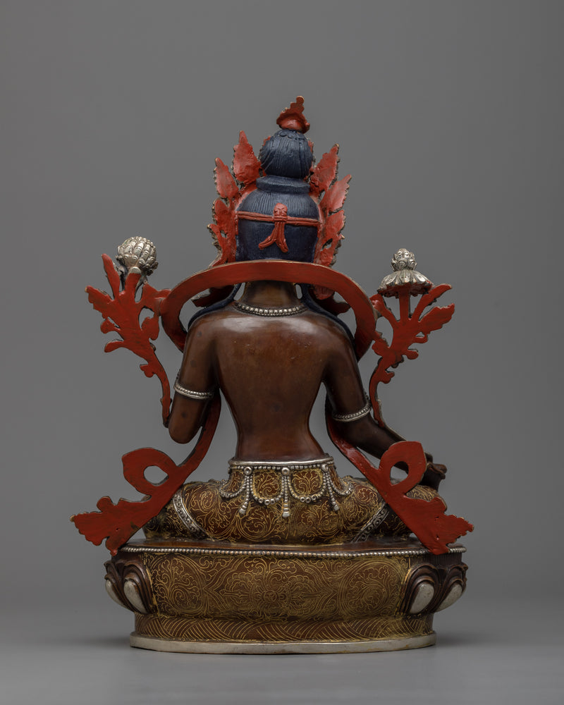 Introduce Compassionate Vibrance with Buddhist Tara Statue | Mother Green Tara Art