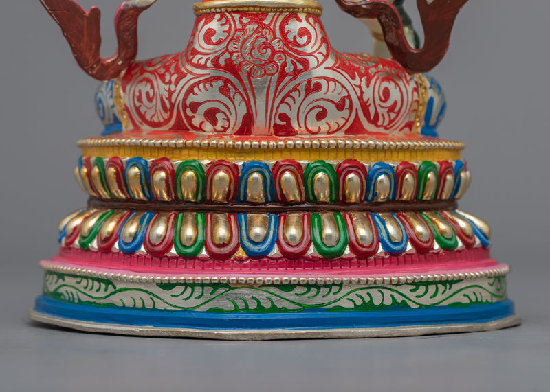 Majestic White Tara Devi Statue | The Goddess of Compassion and Longevity