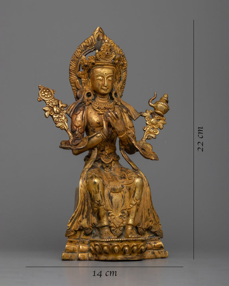 The Maitreya Buddha Tibetan Buddha Statue | Unveiling Tranquility