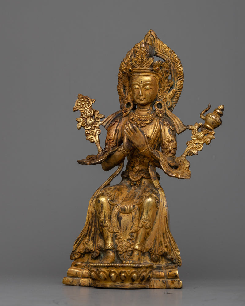 The Maitreya Buddha Tibetan Buddha Statue | Unveiling Tranquility