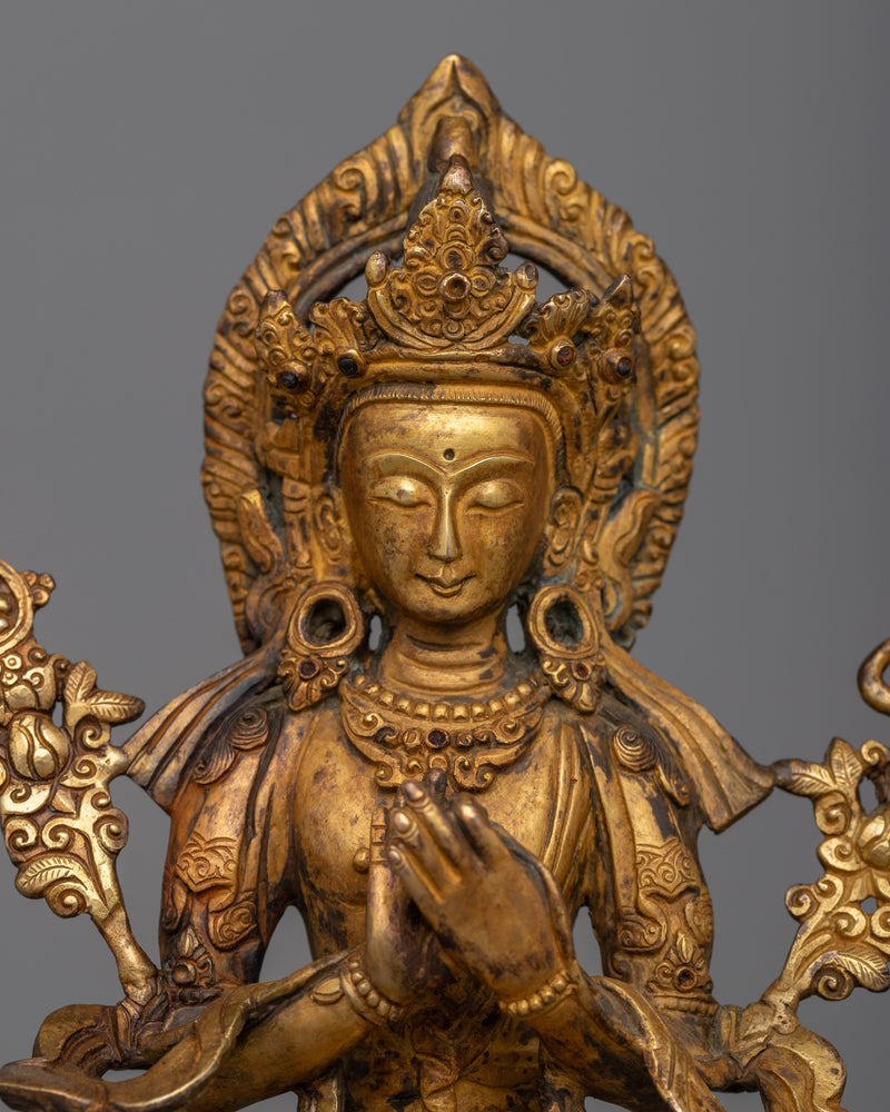 The Maitreya Buddha Tibetan Buddha Statue | Unveiling Tranquility