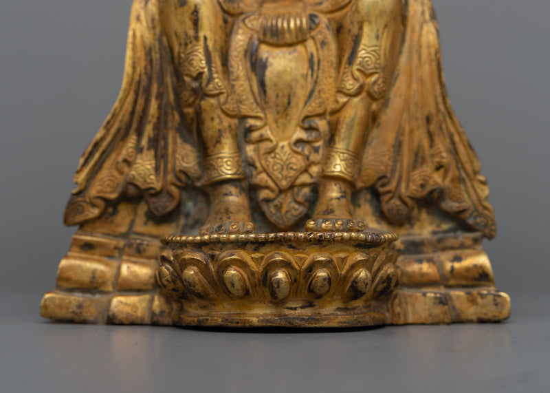 The Maitreya Buddha Tibetan Buddha Statue | Unveiling Tranquility