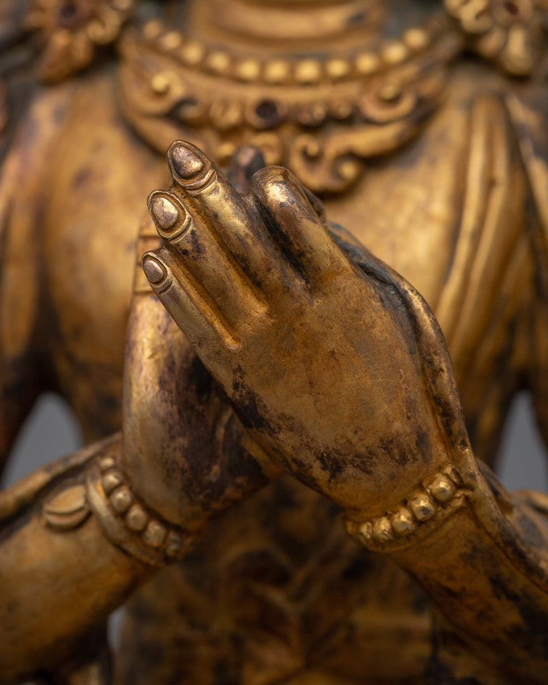 The Maitreya Buddha Tibetan Buddha Statue | Unveiling Tranquility