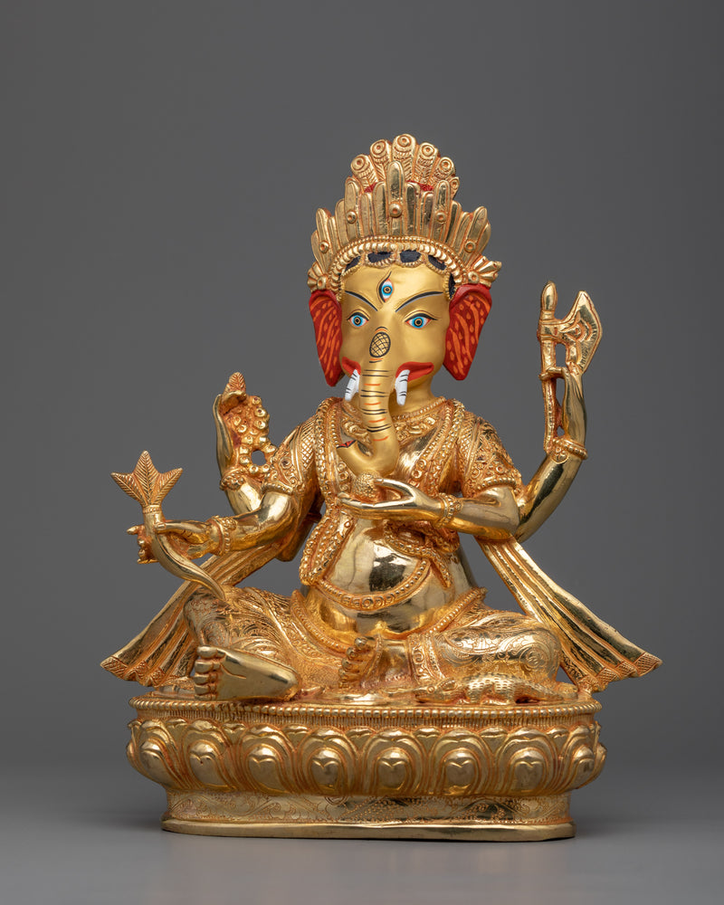 Invite Good Fortune with our Ganesha Tibetan Statue | Lord of Beginnings