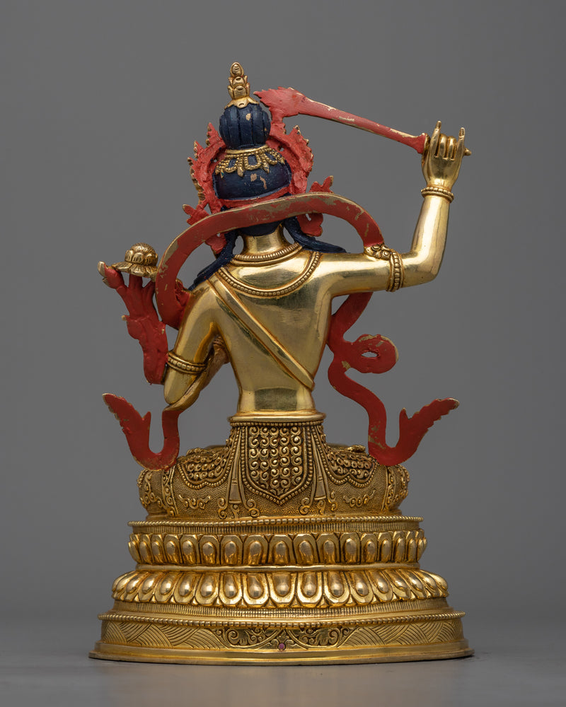 Manjushri Statue Tibetan Artwork | Himalayan Buddhist Art
