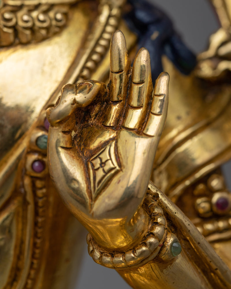 Manjushri Statue Tibetan Artwork | Himalayan Buddhist Art