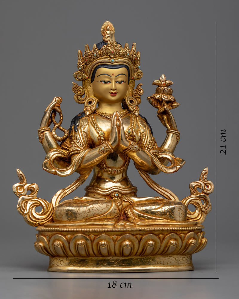 Chenrezig Buddhist Buddha Statue | Love & Compassion Deity