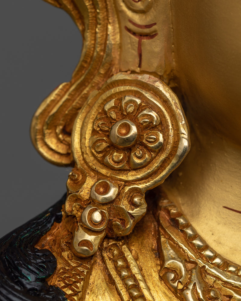 Light up Wisdom with our Manjushri Copper Sculpture | Divine Enlightenment