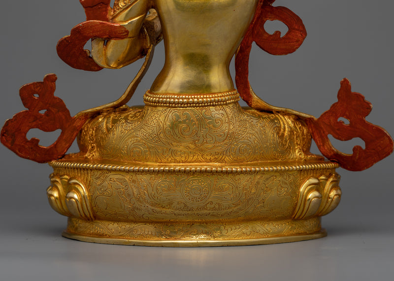 Light up Wisdom with our Manjushri Copper Sculpture | Divine Enlightenment