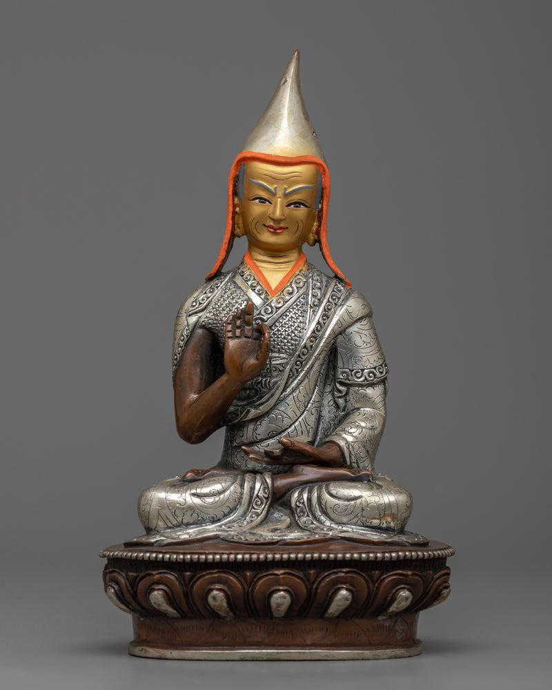 Revel in Wisdom with our Tsongkhapa Statue | Master & Disciple Statue Set