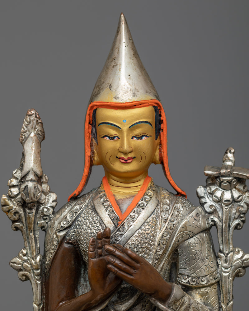 Revel in Wisdom with our Tsongkhapa Statue | Master & Disciple Statue Set
