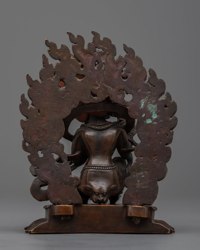 Oxidized Copper Panjarnata Mahakala Statue | Embrace Protection with Protection Deity