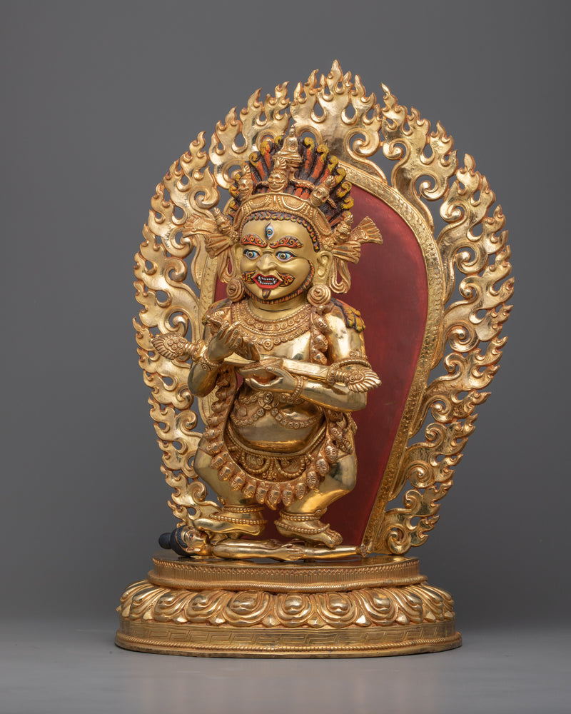 Sakya Mahakala Mantra Statue | Spiritual Power of Buddhism Protector Deity