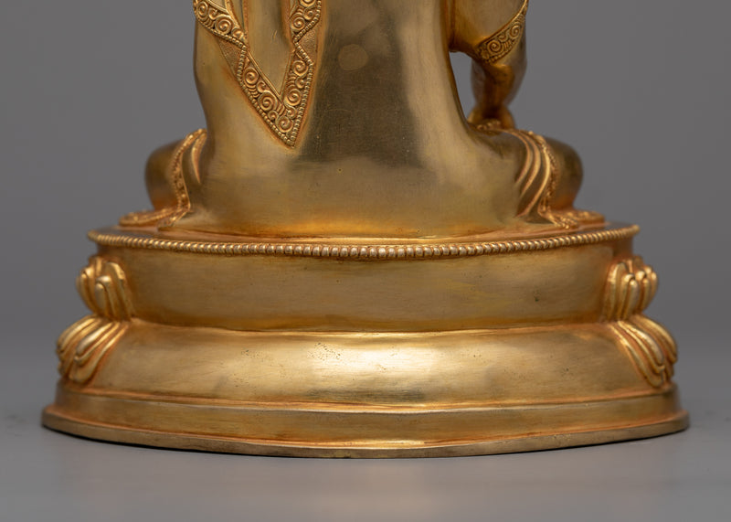 Enlighten Your Space with Gold Buddha Statue | Shakyamuni Buddha Sculpture