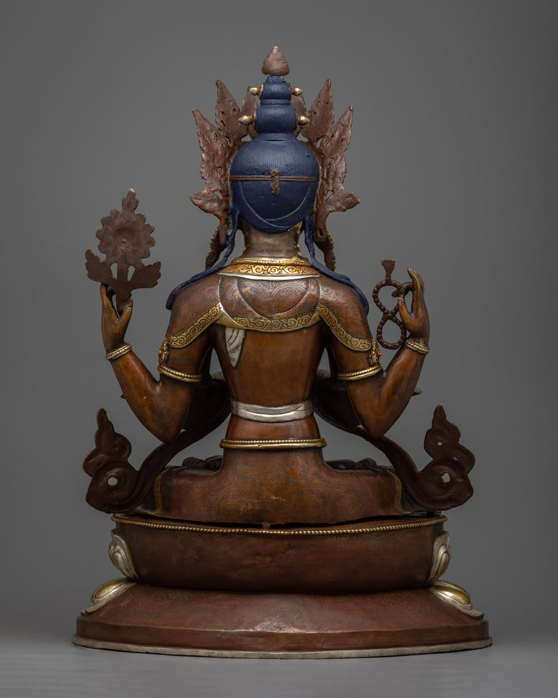 The God of Kindness and Compassionate Love | Buddhist Deity Chenrezig