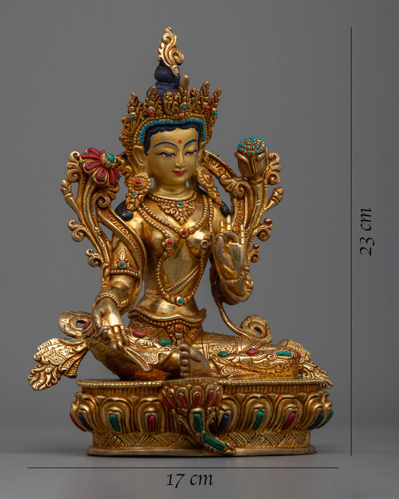 The Buddhist Goddess Tara Statue | Discover Serenity with our Green Tara