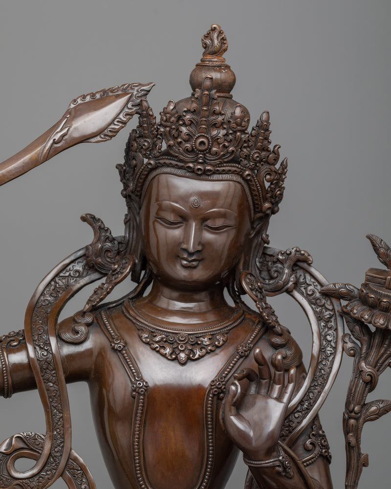The God of Knowledge and wisdom Statue | Ignite Wisdom with our Manjushri