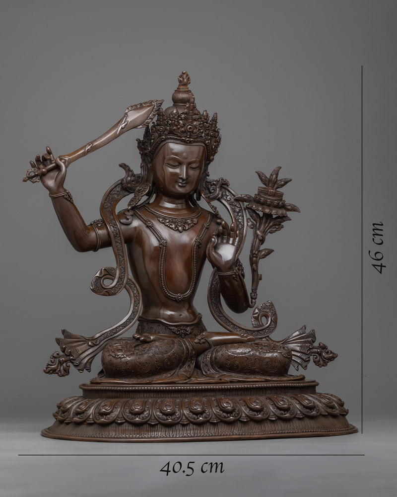 The God of Knowledge and wisdom Statue | Ignite Wisdom with our Manjushri