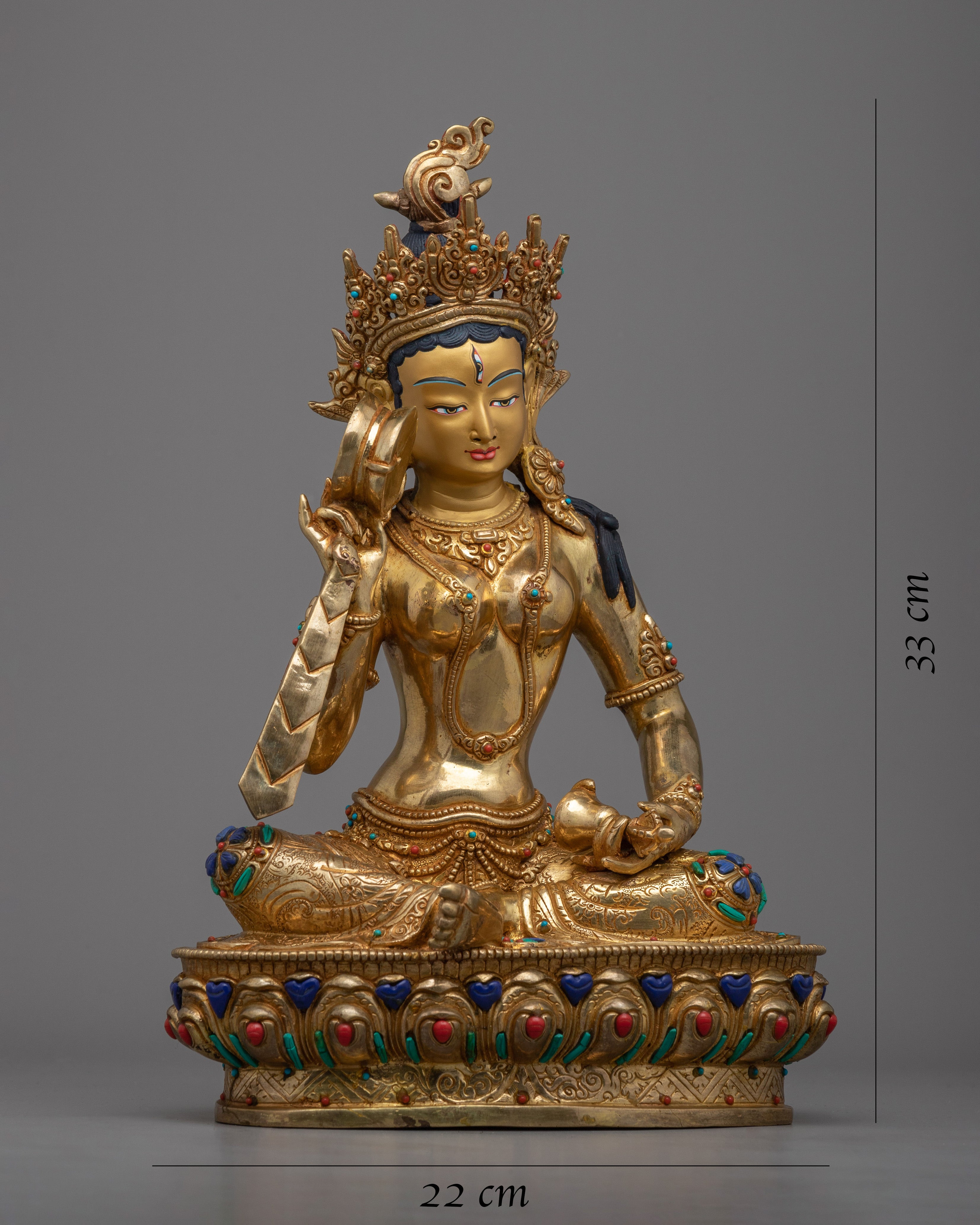 Female Buddhist Goddess Statue | Our Seated Machig Labdron Sculpture