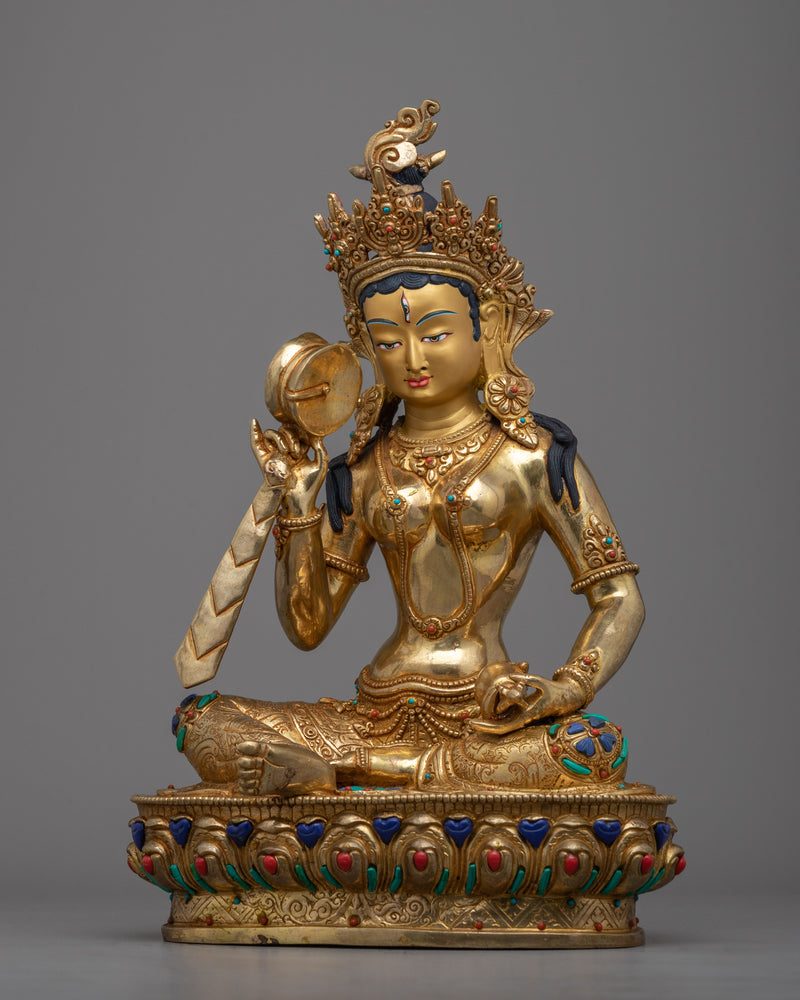 Female Buddhist Goddess Statue | Our Seated Machig Labdron Sculpture