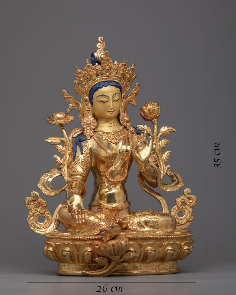 Green Tara, Buddhist Goddess Tara Statue | Embrace Compassion and Resilience
