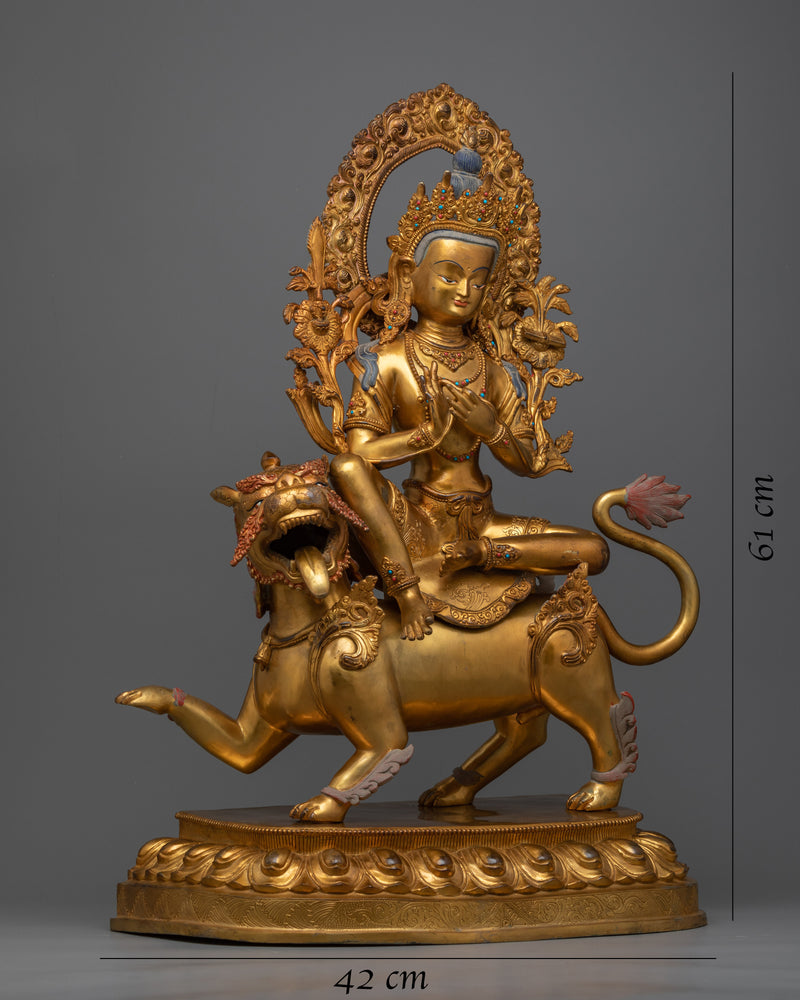 Majestic Vadisimha Manjushree Statue | Embark on a Journey of Wisdom