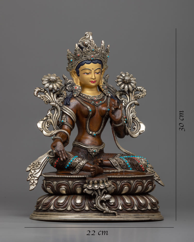 Welcome Empowerment with Our Tara Female Buddha Statue | Green Tara Buddha Art