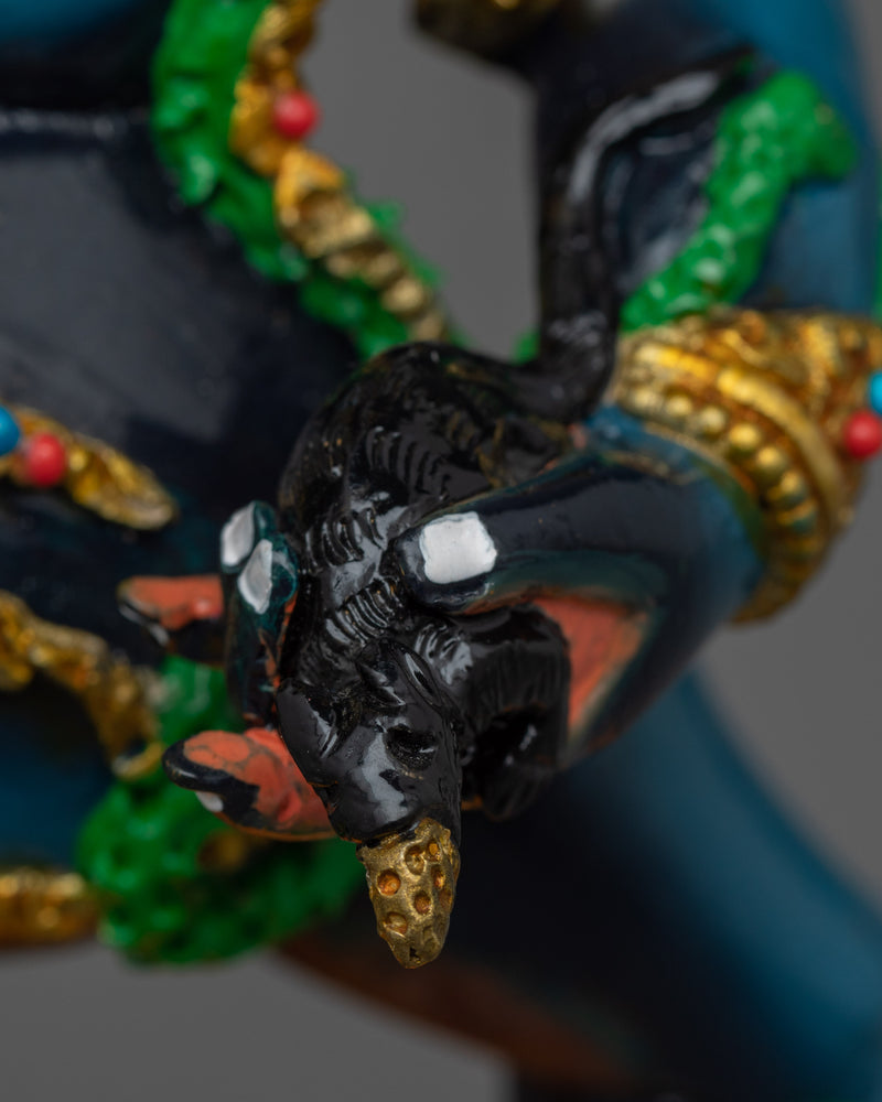 Black Dzambhala Practice for Wealth and Prosperity | Himalayan Acrylic Painted Statue