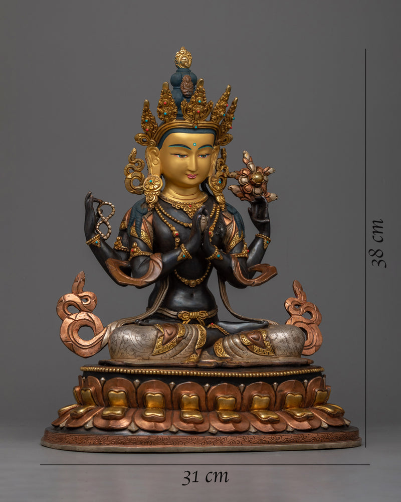 Chenrezig Bodhisattva Lokeshvara Statue | Feel the Embrace of Compassion