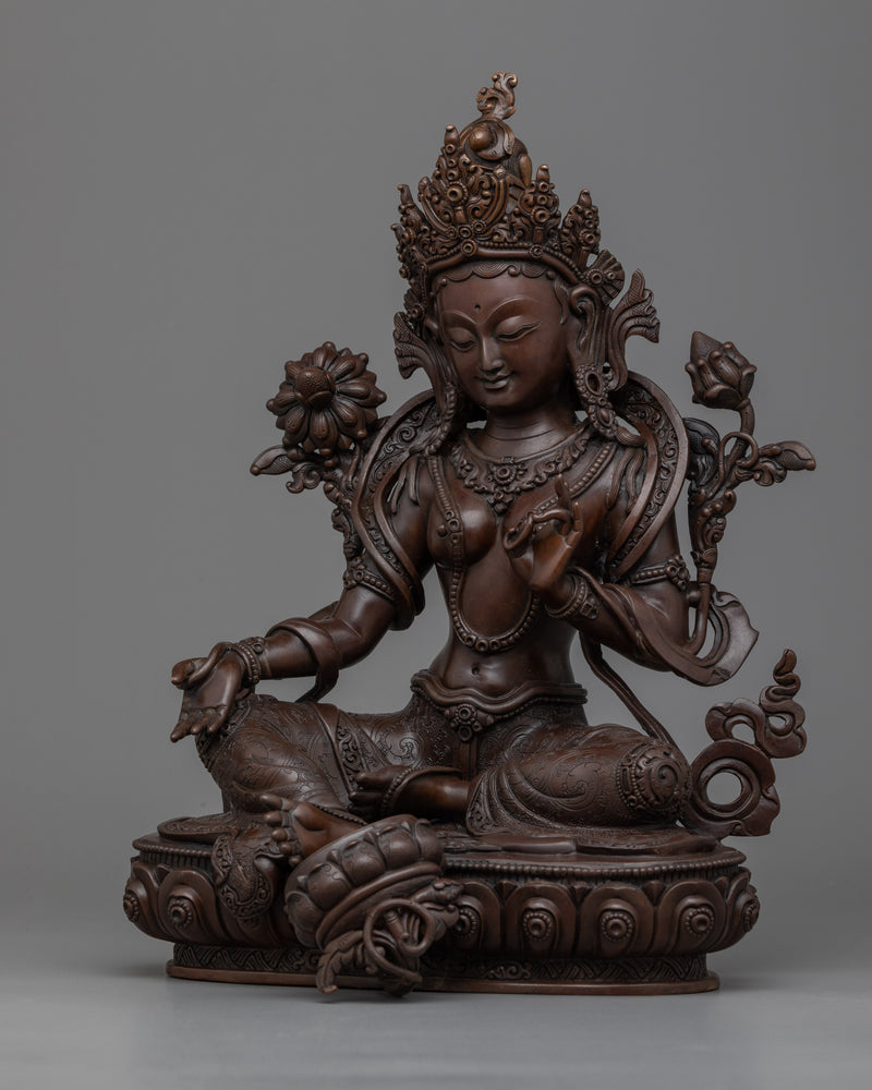 Green Tara Goddess Statue | Connect with Spiritual Grace