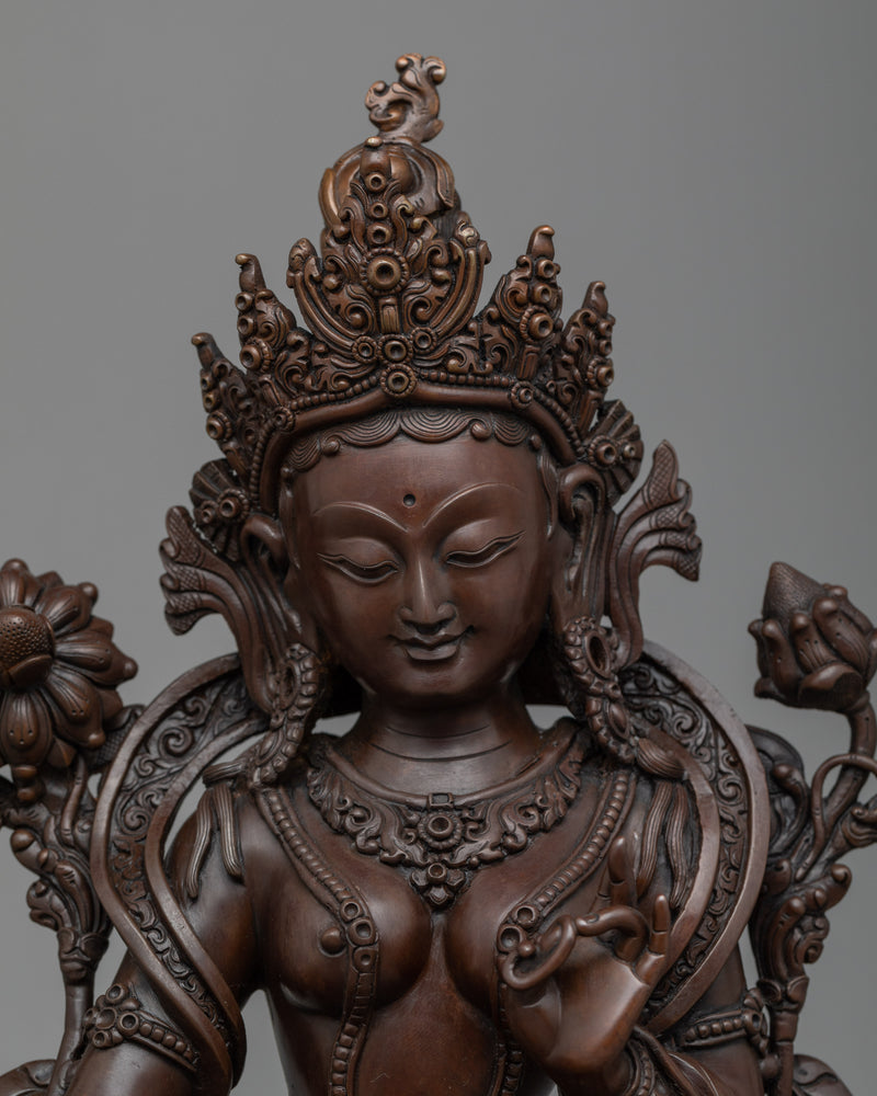 Green Tara Goddess Statue | Connect with Spiritual Grace