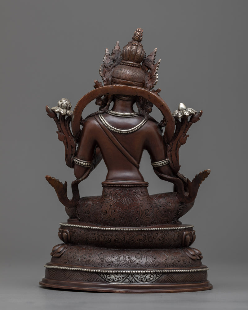 Essence of Enlightenment with Our Five Bodhisattvas Statue Set | Copper Buddhist Sculpture