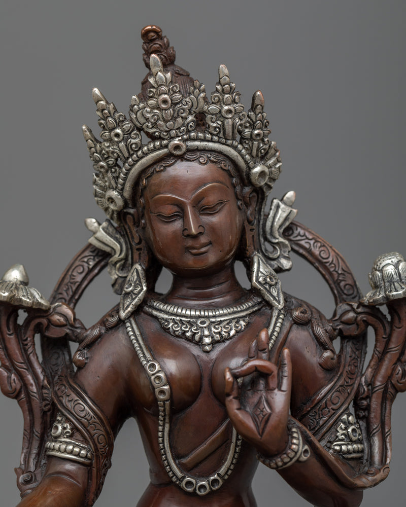 Essence of Enlightenment with Our Five Bodhisattvas Statue Set | Copper Buddhist Sculpture