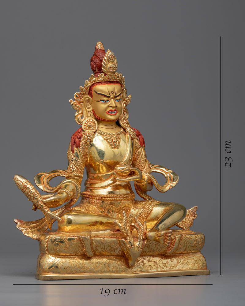 Discover Enlightenment with Our Gold Gilded Tilopa Statue | Buddhist Statuary