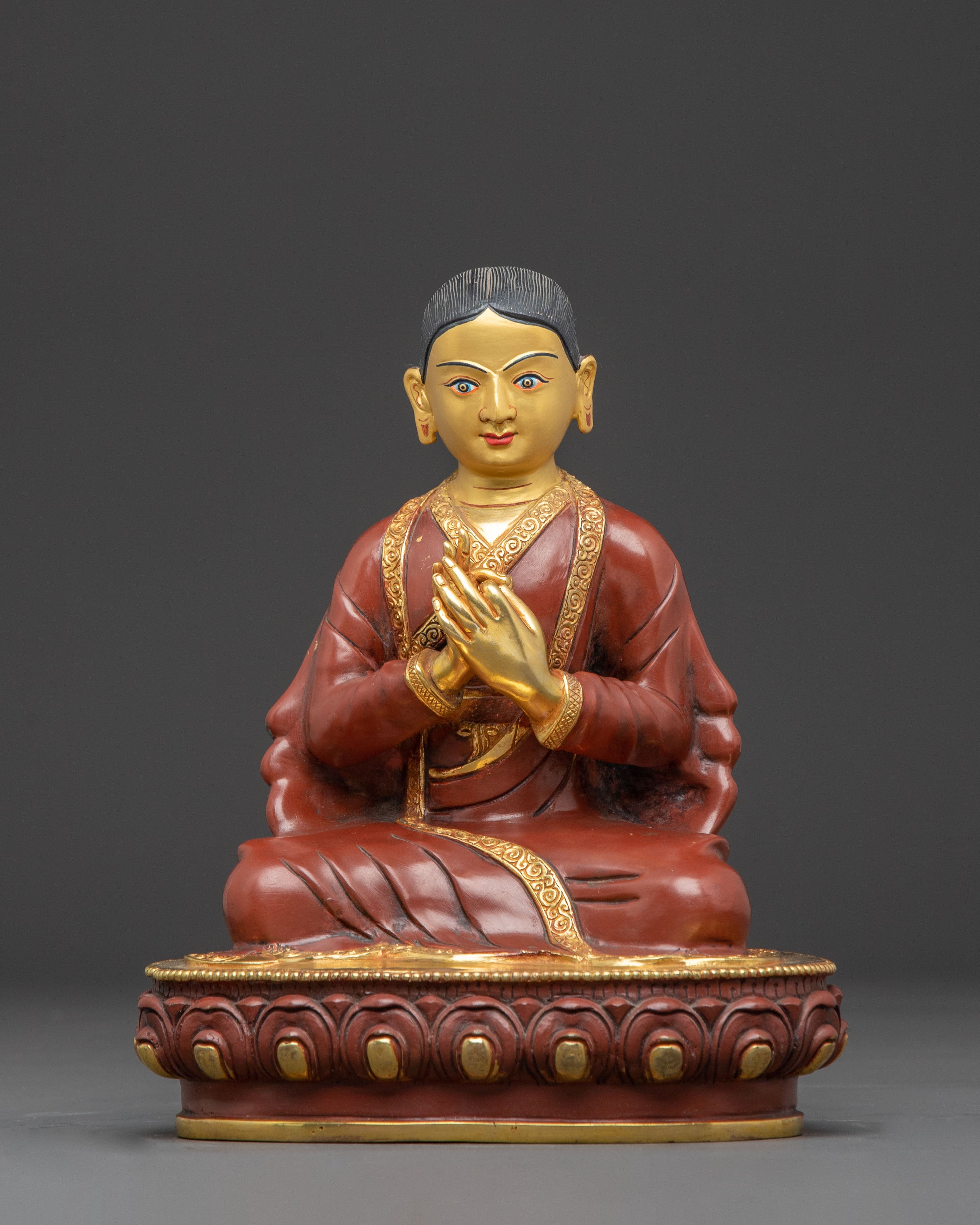 Revered Sakya Masters Statue Set | Traditional Himalayan Art