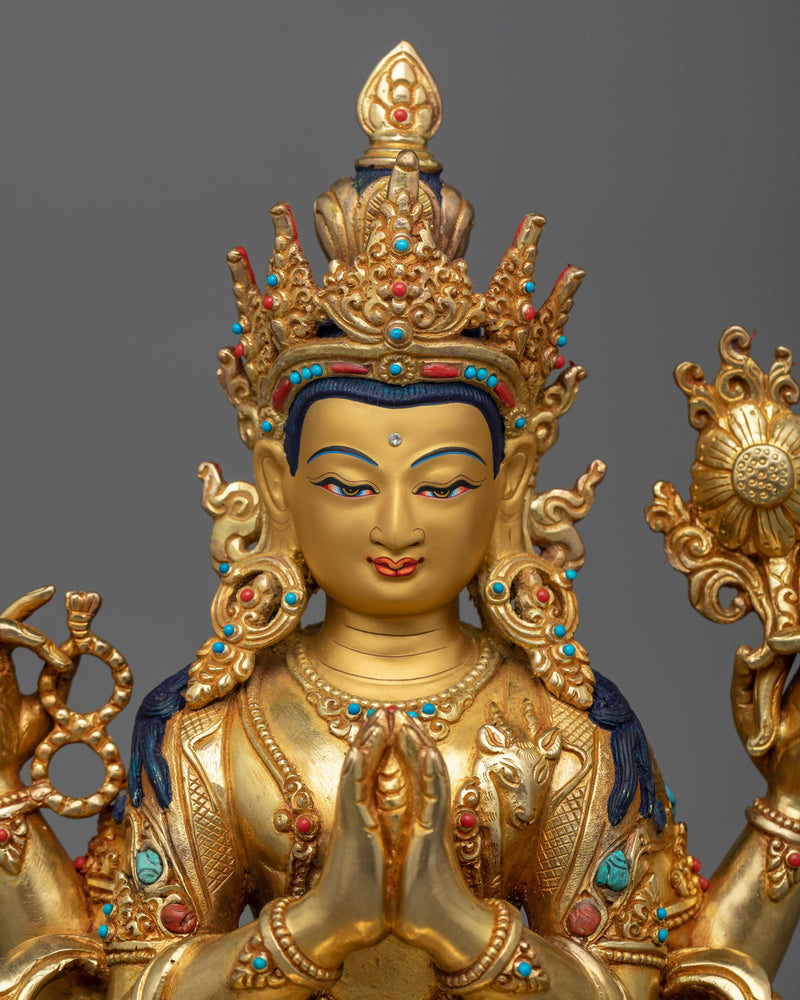 Majestic Lokesvara Statue | Embodiment of Compassion and Infinite Love