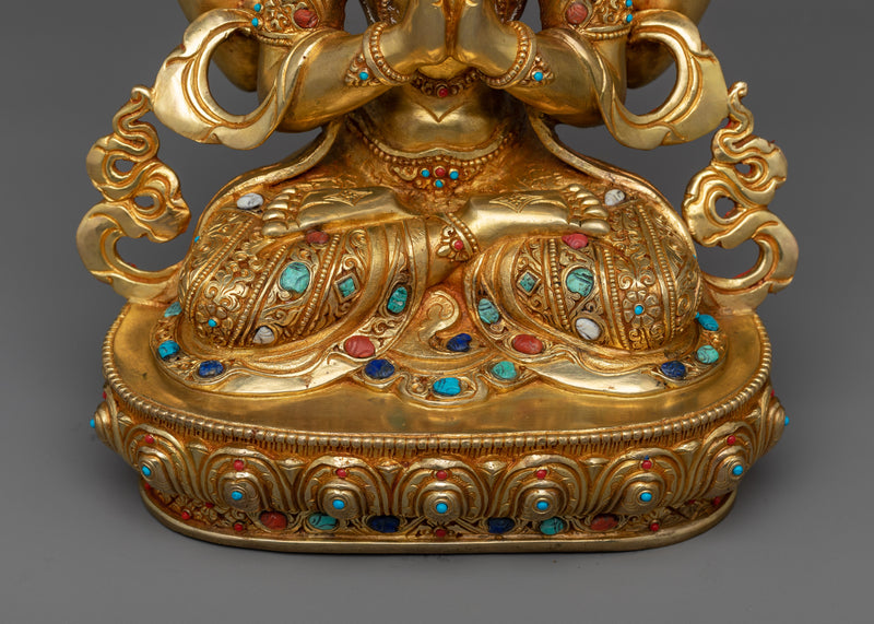 Majestic Lokesvara Statue | Embodiment of Compassion and Infinite Love