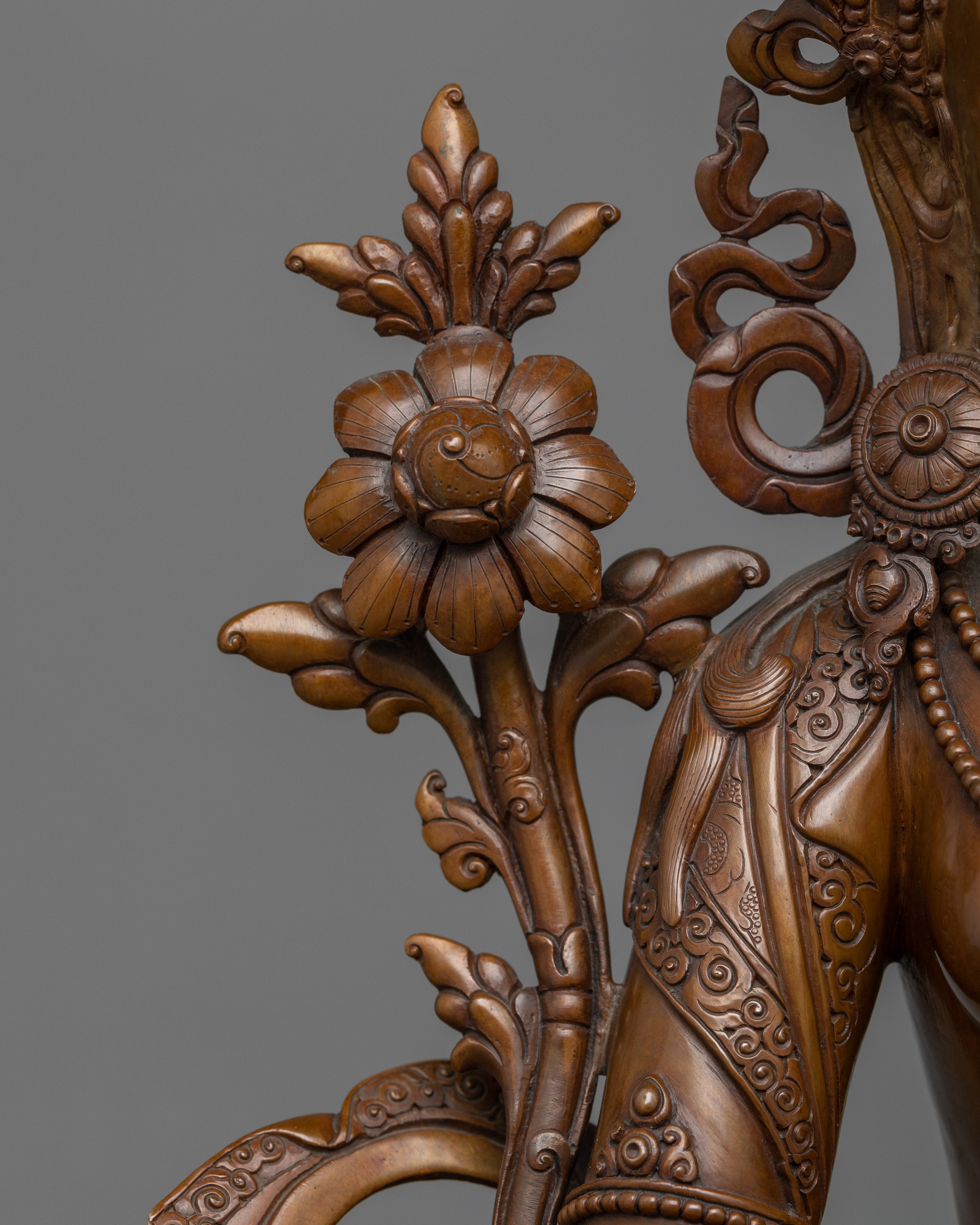 Embrace Serenity with the wish-fulfilling wheel " White Tara " | Nepalese Art