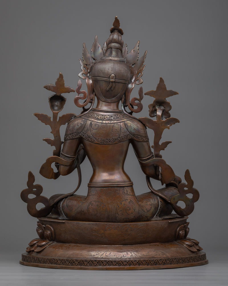 Discover Spiritual Resilience with Syamatara | The Exquisite Green Tara Statue