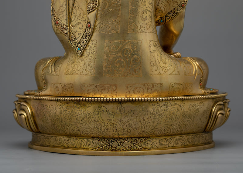 Experience Enlightenment with Our Shakyamuni Budha | A Gilded Buddhist Copper Statue