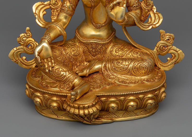 Green Tara Mantra Statue | Channel Divine Energy and Inner Transformation