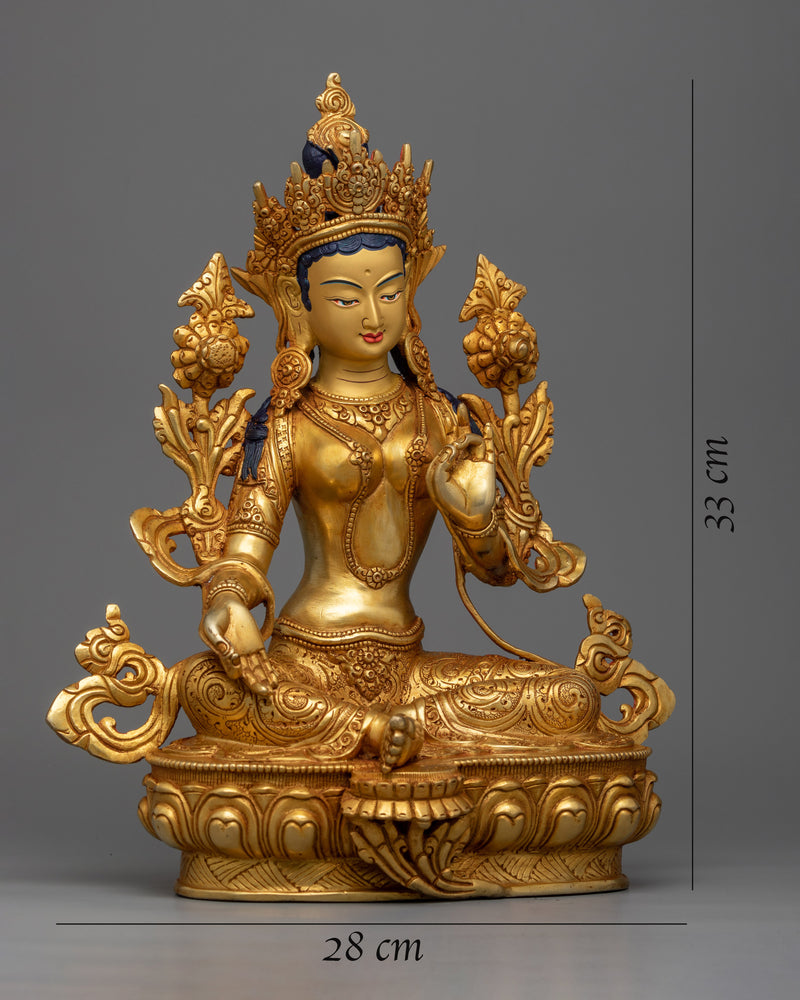Green Tara Mantra Statue | Channel Divine Energy and Inner Transformation