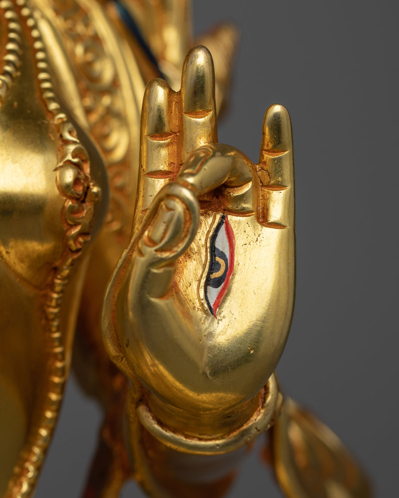 Embrace the Compassionate Energy of White Drolma Tara | A Divine Buddhist Copper Statue